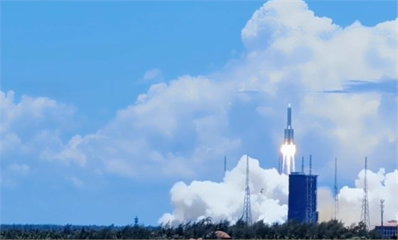 China's first Mars exploration mission rocket launched China's first Mars exploration mission rocket launched